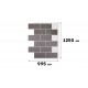 Гибкая фасадная панель АМК Блок однотонный 401