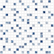 Декоративная 3д панель ПВХ Мозаика "Северное сияние", 471*471*3 мм