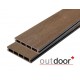 Террасная доска ДПК Outdoor 3D 150*25*4000 HAVANA коричневый
