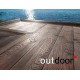 Террасная доска ДПК Outdoor 3D 150*25*4000 OCEAN коричневый микс