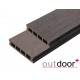 Террасная доска ДПК Outdoor 3D 120*25*4000 STORM коричневый микс