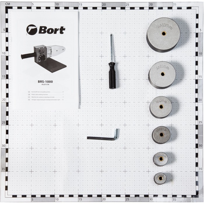 Паяльник для полипропиленовых труб Bort BRS-1000