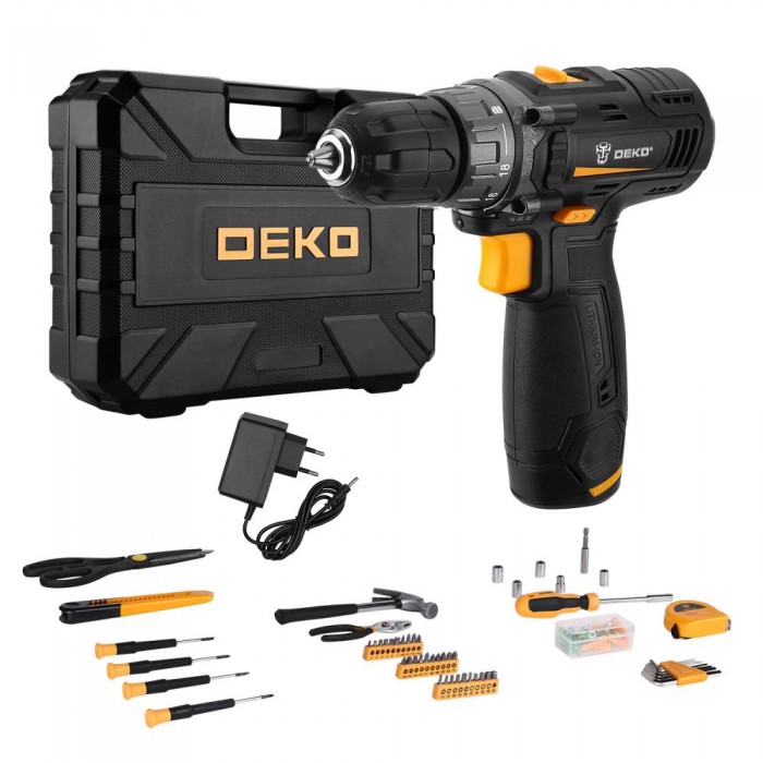 Дрель-шуруповерт аккумуляторная DEKO GCD12DU3 SET 104 063-4095