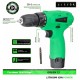 Дрель-шуруповерт аккумуляторная Zitrek Green 12 PRO
