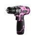 Дрель-шуруповерт аккумуляторная DEKO GCD12DU3 PINK SET2