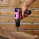 Дрель-шуруповерт аккумуляторная DEKO GCD12DU3 PINK SET2