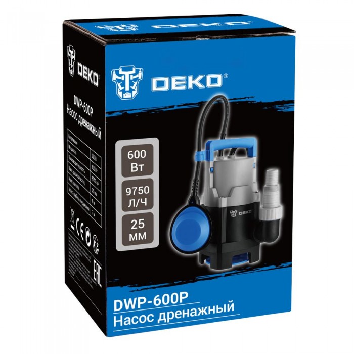 Насос дренажный DEKO DWP-600P