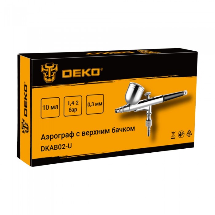 Аэрограф c верхним бачком DEKO DKAB02-U