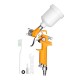 Краскораспылитель пневматический с верхним бачком DEKO DKSG125P HVLP