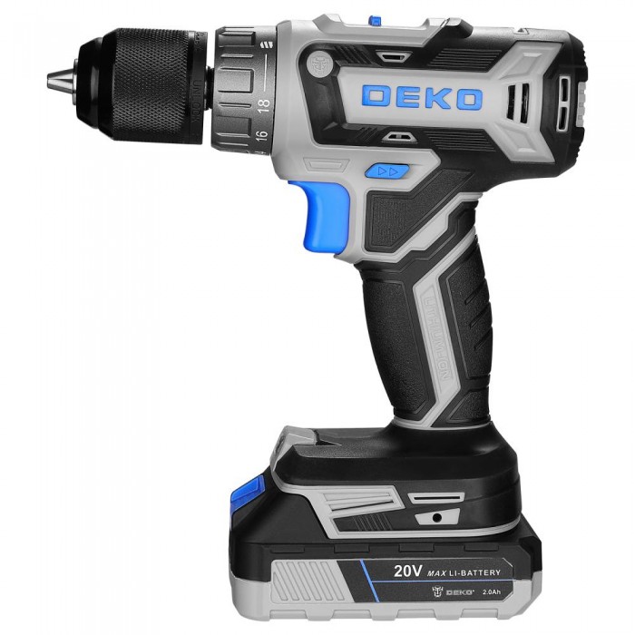 Дрель-шуруповерт аккумуляторная DEKO DKCD20V PRO 080-1001