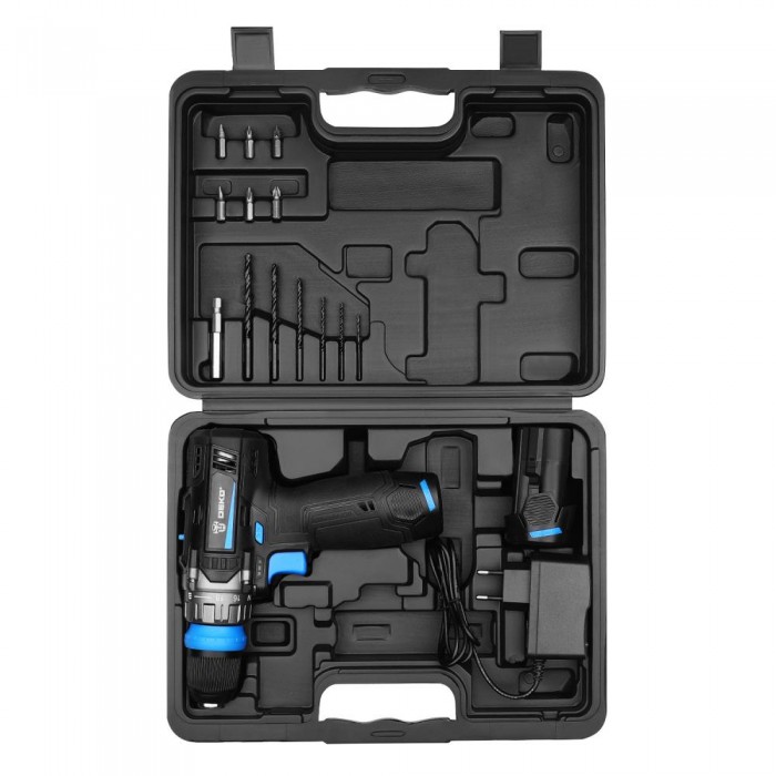 Дрель-шуруповерт аккумуляторная DEKO DKCD12V PRO