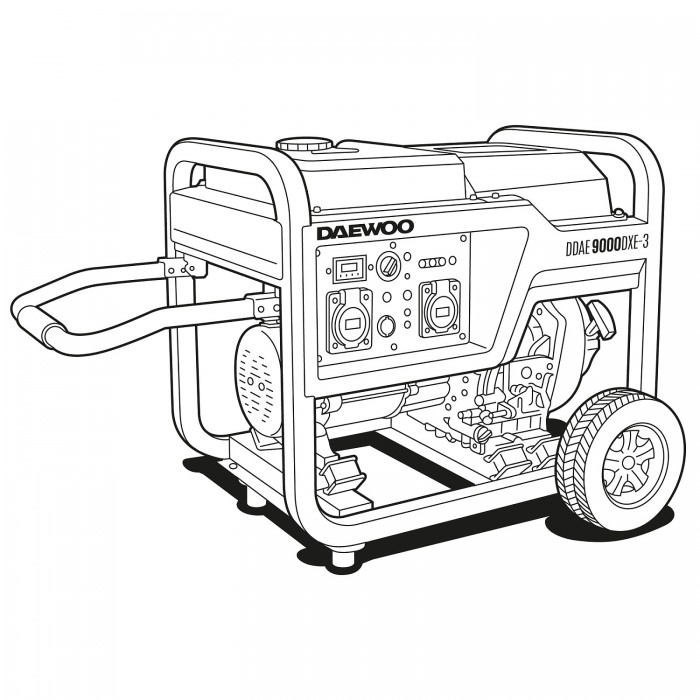 Генератор дизельный DAEWOO DDAE 9000DXE-3