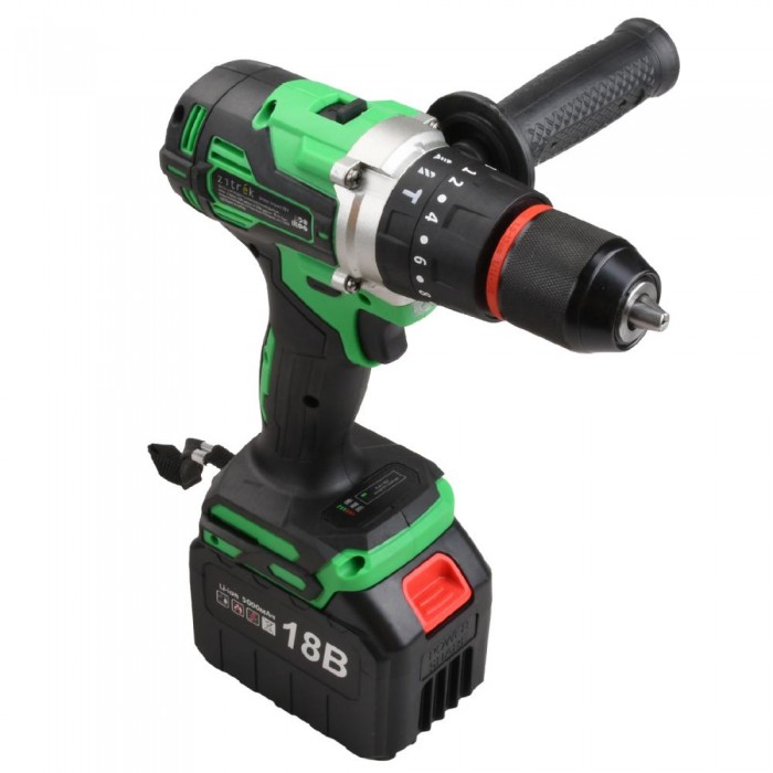 Дрель-шуруповерт ударная аккумуляторная Zitrek Green Impact 18V 063-4046