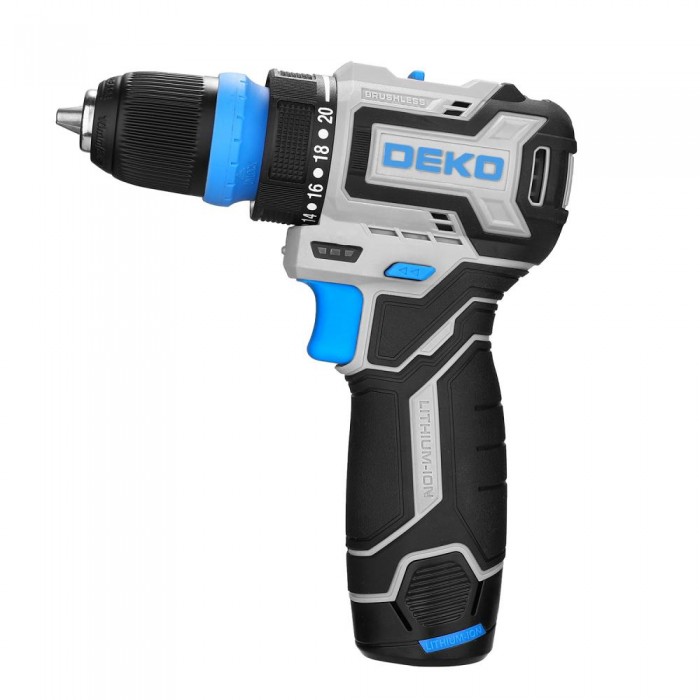 Дрель-шуруповерт аккумуляторная DEKO Loner 12V PRO 085-1121