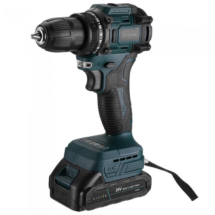 Дрель-шуруповерт аккумуляторная Zitrek Greenpower 20 PRO 085-1314