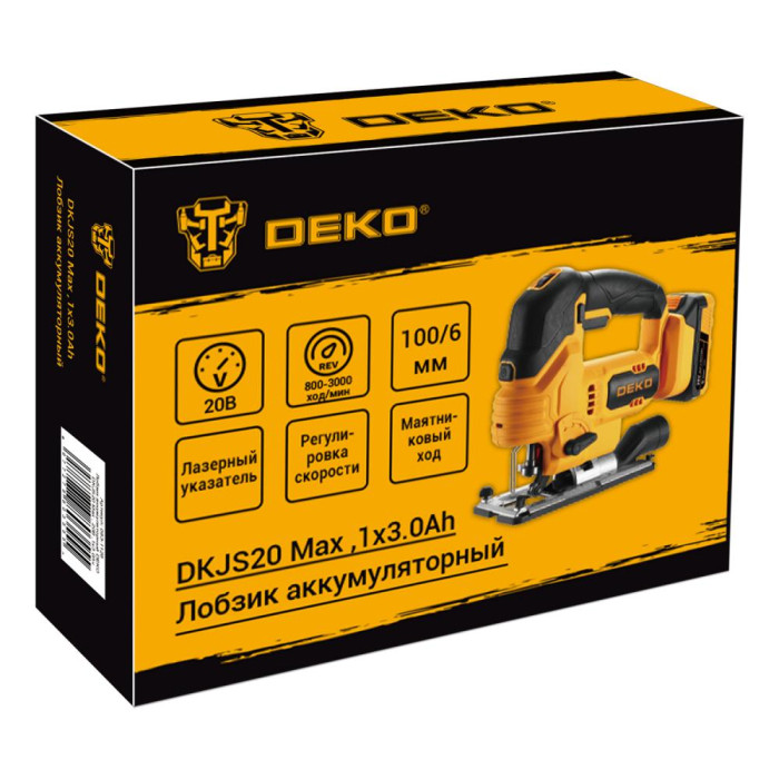 Лобзик аккумуляторный DEKO DKJS20 Max