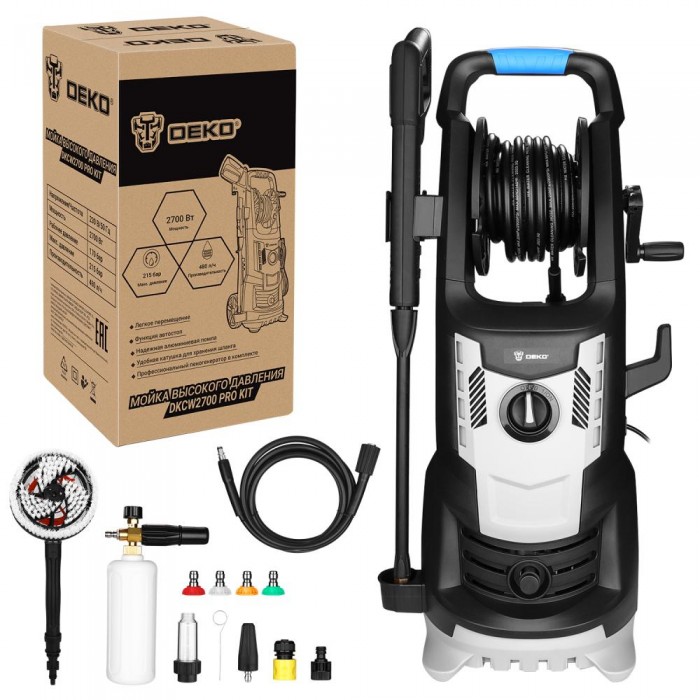 Мойка высокого давления DEKO DKCW2700 PRO KIT Мойка высокого давления DEKO DKCW2700 PRO KIT