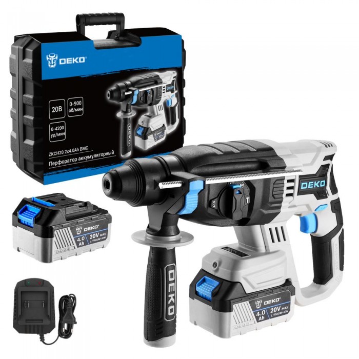 Перфоратор аккумуляторный DEKO ZKCH20 в кейсе