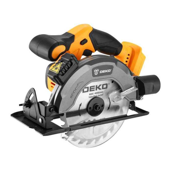 Пила циркулярная аккумуляторная DEKO DKCS20 Laser SET 2