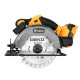 Пила циркулярная аккумуляторная DEKO DKCS20 Laser SET 2