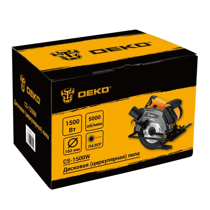 Пила циркулярная DEKO CS-1500W
