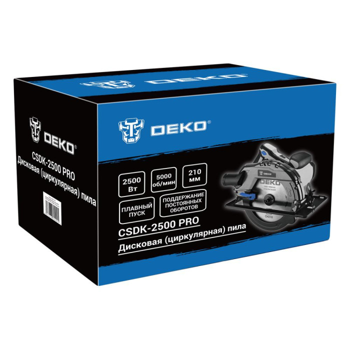 Пила циркулярная DEKO CSDK-2500 PRO