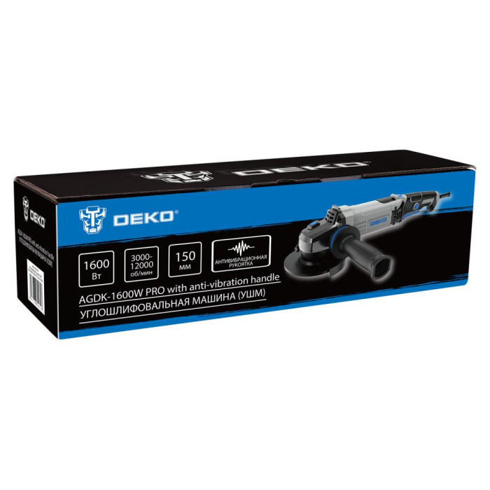 Углошлифмашина DEKO AGDK-1600W PRO