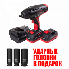Гайковерт аккумуляторный ударный MIGHTY SEVEN DW-18502MB, 1/2", 1220 Нм, 18 В