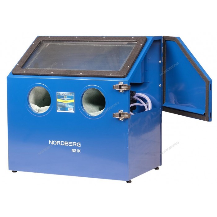 Камера пескоструйная настольная боковая загрузка 110 л NORDBERG NS1K