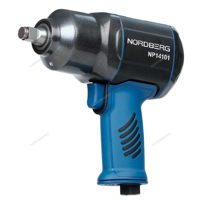 Пневмогайковерт ударный NORDBERG NP14101K, 1/2", 1300Нм, с глубокими головками в кейсе