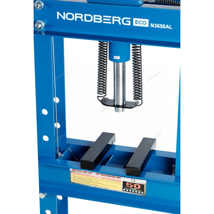 Пресс гидравлический NORDBERG N3650AL, 50 т, разборная рама, пневмопривод