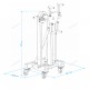 Стенд для ремонта двигателя с редуктором складной NORDBERG N30091R (500 кг)