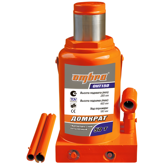 Домкрат бутылочный гидравлический Ombra OHT150 (50т)