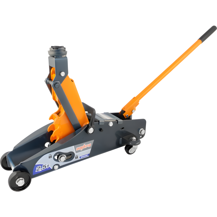 Домкрат подкатной Ombra OHT225C с фиксатором в кейсе (2.5 т)