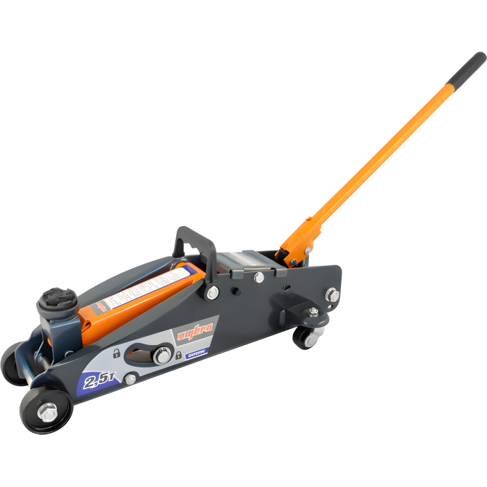 Домкрат подкатной Ombra OHT225C с фиксатором в кейсе (2.5 т)