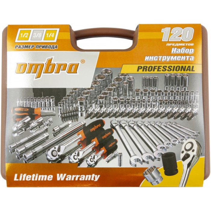 Набор инструмента Ombra 911120 (120 пр)