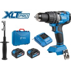 Аккум. дрель-шуруповерт BULL SR 1805 в чем. XLTpro, 2х4 А*ч, БЕСЩЕТ., 18 В, 120 Н*м, БЗП(мет.) 13 мм (Доп. функции: Ударное сверление, "AntiKickback",