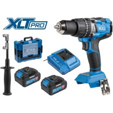 Аккум. дрель-шуруповерт BULL SR 1805 Xcase XLTpro, 2х4 А*ч, БЕСЩЕТ., 18 В, 120 Н*м, БЗП(мет.) 13 мм (Доп. функции: Ударное сверление, "AntiKickback",