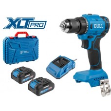 Аккум. дрель-шуруповерт BULL SR 1803 в чем. XLTpro БЕСЩЕТ., 2x2 А*ч, 18 В, 45 Н*м, БЗП 10 мм (шурупы до 10 мм)