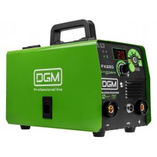 Полуавтомат сварочный DGM FX220 (230В, 20-180 А, 65 В, FLUX/MMA/TIG LIFT, байонетный разъем, без газа)