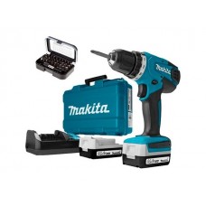 Аккум. дрель-шуруповерт MAKITA 14.4V G-battery DF 347 DWE X8 в чем. (14.4 В, 2 акк., 1.5 А/ч Li-Ion, 2 скор., 23 Нм, шурупы до 6 мм, G-series)