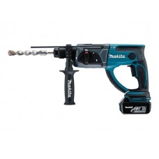 Аккум. перфоратор MAKITA LXT DHR 202 RF в чем. (18.0 В, 1 акк., 3.0 А/ч Li-Ion, 1.9 Дж, вес 3.5 кг)