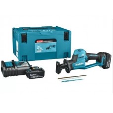 Аккум. сабельная пила MAKITA LXT DJR189RTJ в кейсе (18.0 В, 2 акк., 5.0 А/ч, Li-Ion, дерево до 255 мм, металл до 130 мм)