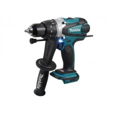Аккум. ударная дрель-шуруповерт MAKITA LXT DHP 458 Z в кор. (18.0 В, БЕЗ АККУМУЛЯТОРА, 2 скор., 91 Нм, шурупы до 10 мм, сверление в металле до 13 мм)