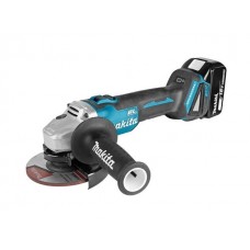 Аккум. углошлифмашина MAKITA LXT DGA 504 RF в чем. (18.0 В, 1 акк., 3.0 А/ч, Li-Ion, диск 125х22.0 мм, вибро)