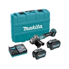 Аккум. углошлифмашина MAKITA GA038GT201 MAKPACK + АКЦИЯ АКБ/ЗУ (40.0 В, 2 акк., 5.0 А/ч, Li-Ion,Акция + набор акум. 4,0А/ч и зарядное арт.191J67-0)