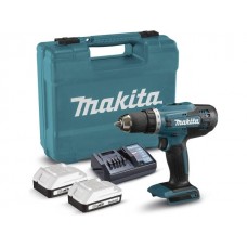Аккум. шуруповерт MAKITA 18.0 В, G-series DF488D004 в кейсе (18.0 В, G-series 2 акк., 2.0 А/ч Li-Ion, 2 скор., 42 Нм, шурупы до 13 мм, з/у)
